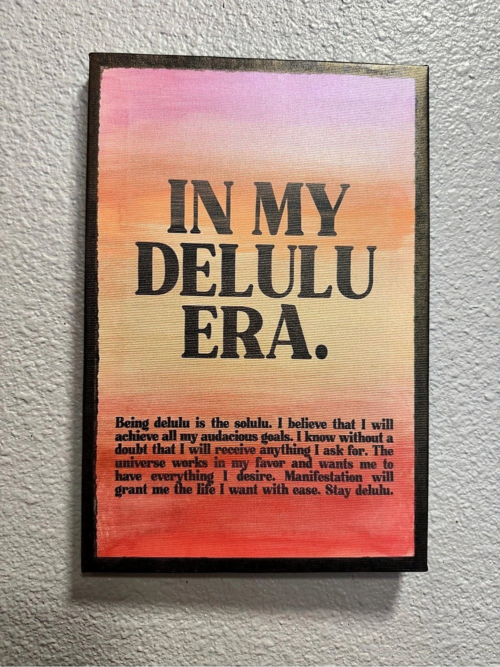 Framed Wall Art in Pink & Orange